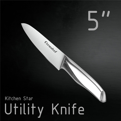 Hollow Handle Cerasteel Knife 5 In Utility Knife