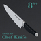 G10 Fiberglass Handle Cerasteel Knife 8'' Chef Knife